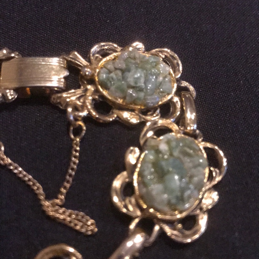 πβ€οΈHP TY @Raynedan πβ€οΈVintage Swoboda unmarked Jadeite bracelet - Picture 3 of 7